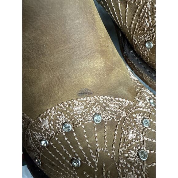 Lane Women's Sz 11 Boot Barn X Calypso Leather Western Bridal Snip Toe NWOT - Picture 10 of 11